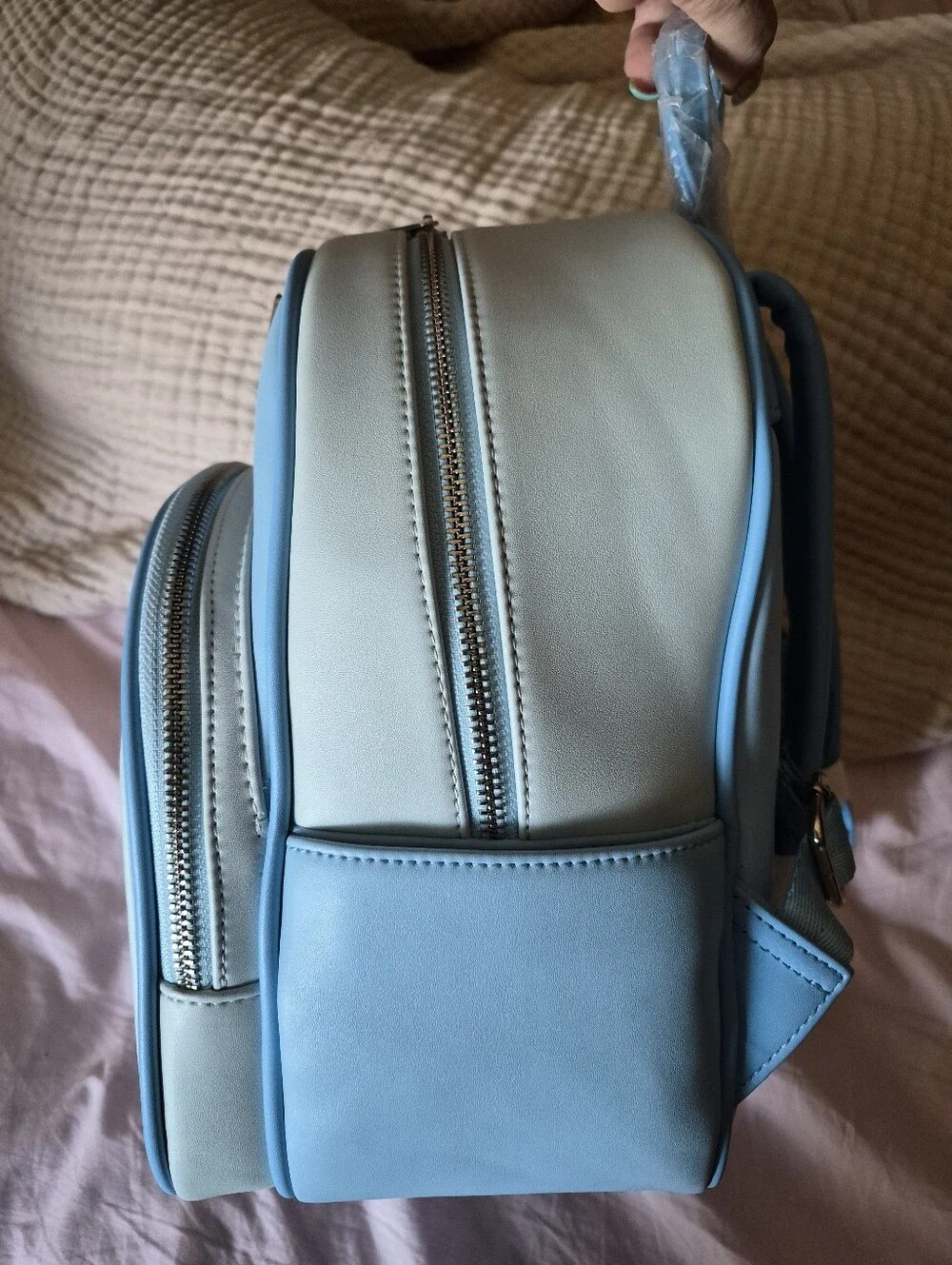 NWT Loungefly Pastel Blue Stitch & Scrump Mini Backpack